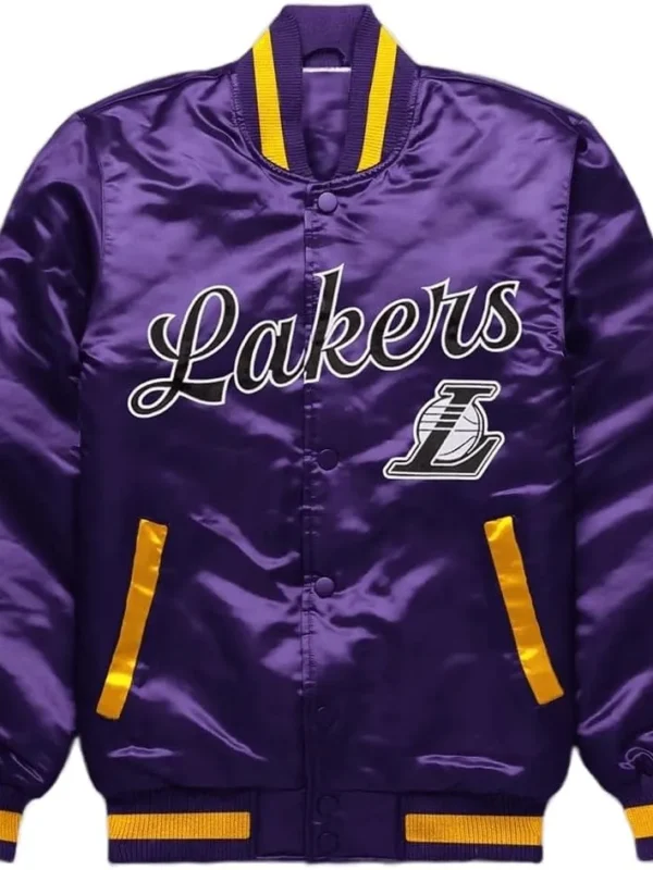 Los Angeles Lakers Exclusive Purple Satin Jacket