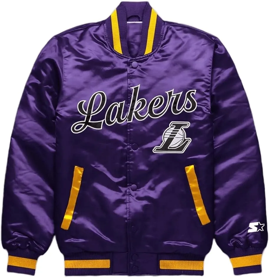 Los Angeles Lakers Exclusive Purple Satin Jacket Los Angeles Lakers Exclusive Purple Satin Jacket