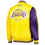 Los Angeles Lakers Fast Break Purple Gold Satin Jacket