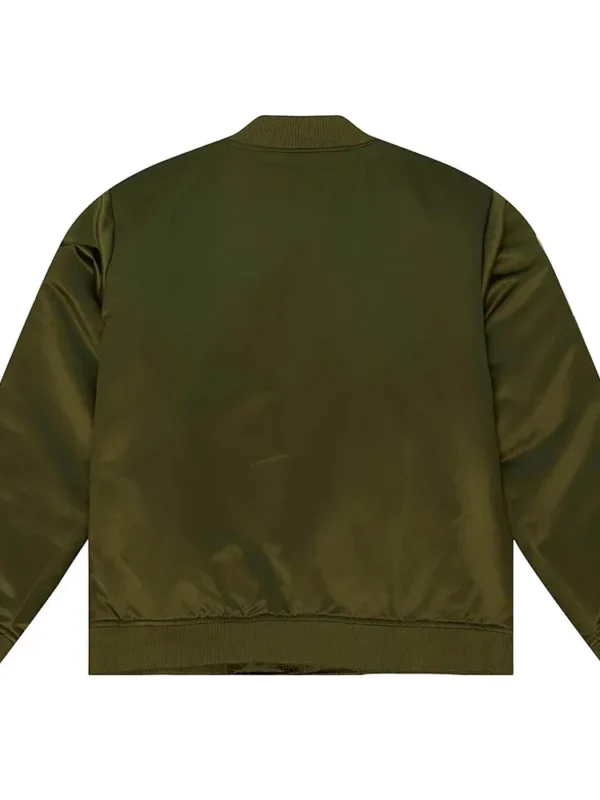 Los Angeles Lakers Flight Green Satin Jacket