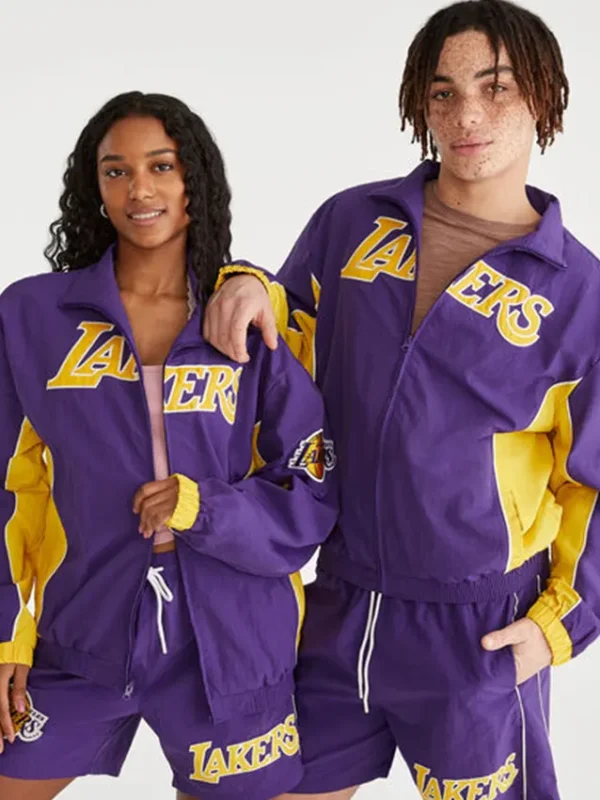 Los Angeles Lakers Full-Zip Purple Track Jacket