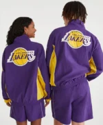 Los Angeles Lakers Full-Zip Purple Track Jacket