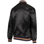 Los Angeles Lakers Hardwood Classics Full-Snap Black Satin Jacket