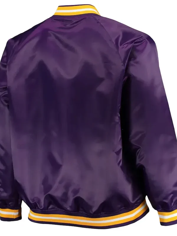 Los Angeles Lakers Hardwood Classics Purple Satin Jacket