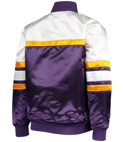 Los Angeles Lakers Hardwood Classics Purple White Jacket