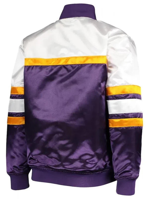 Los Angeles Lakers Hardwood Classics Purple White Jacket