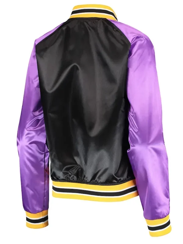 Los Angeles Lakers Hardwood Classics Raglan Satin Jacket