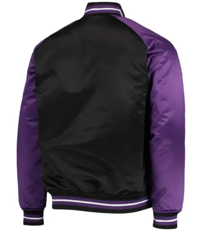 Los Angeles Lakers Hardwood Classics Reload 3.0 Purple Black Satin Jacket