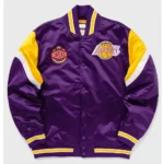 Los Angeles Lakers Heavyweight Purple Satin Jacket
