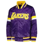 Los Angeles Lakers Home Game Purple Satin Jacket