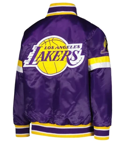 Los Angeles Lakers Home Game Purple Satin Jacket