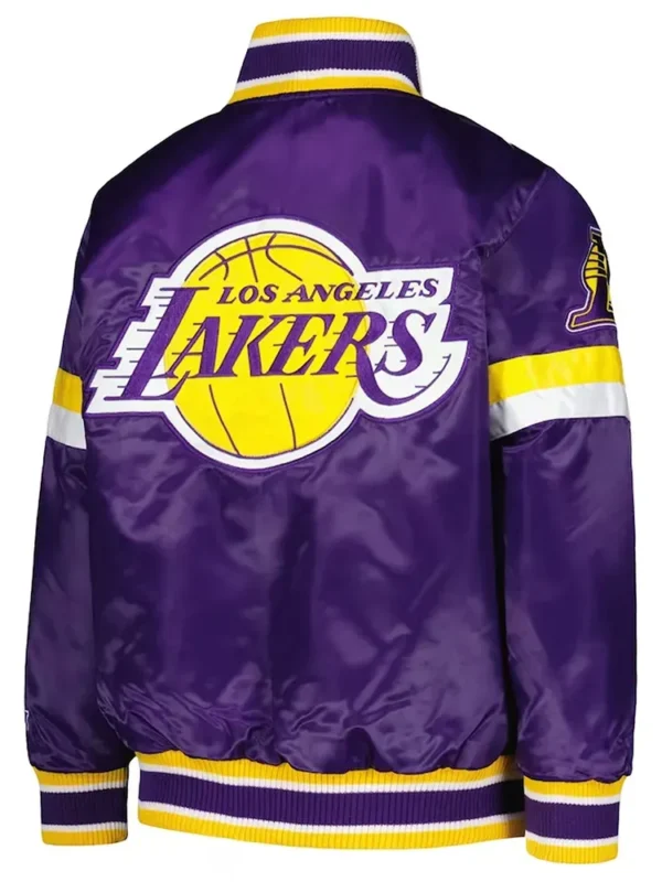 Los Angeles Lakers Home Game Purple Satin Jacket