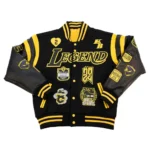 Los Angeles Lakers Kobe Bryant Collage Legends Black Varsity Jacket