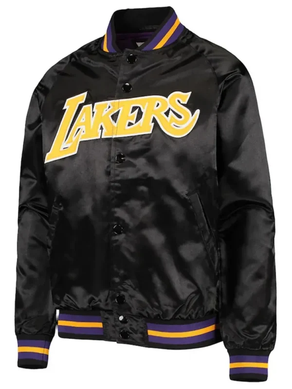 Los Angeles Lakers Lightweight Black Satin Jacket
