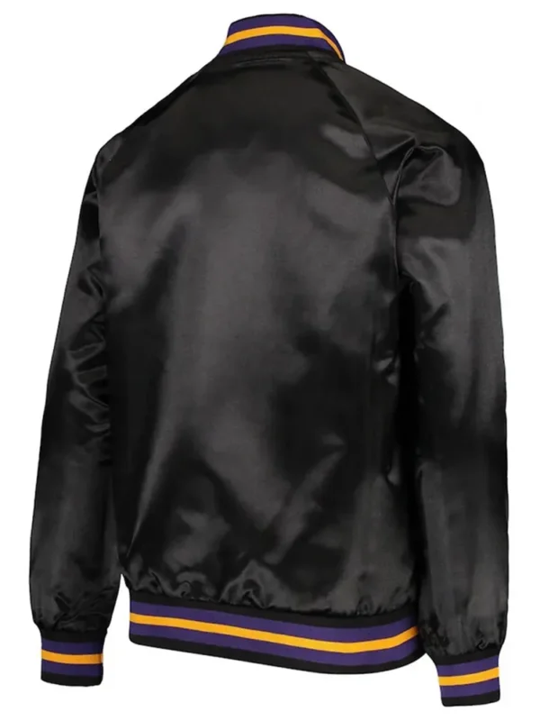 Los Angeles Lakers Lightweight Black Satin Jacket
