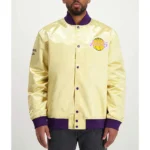 Los Angeles Lakers Lightweight Gold Satin Jacket
