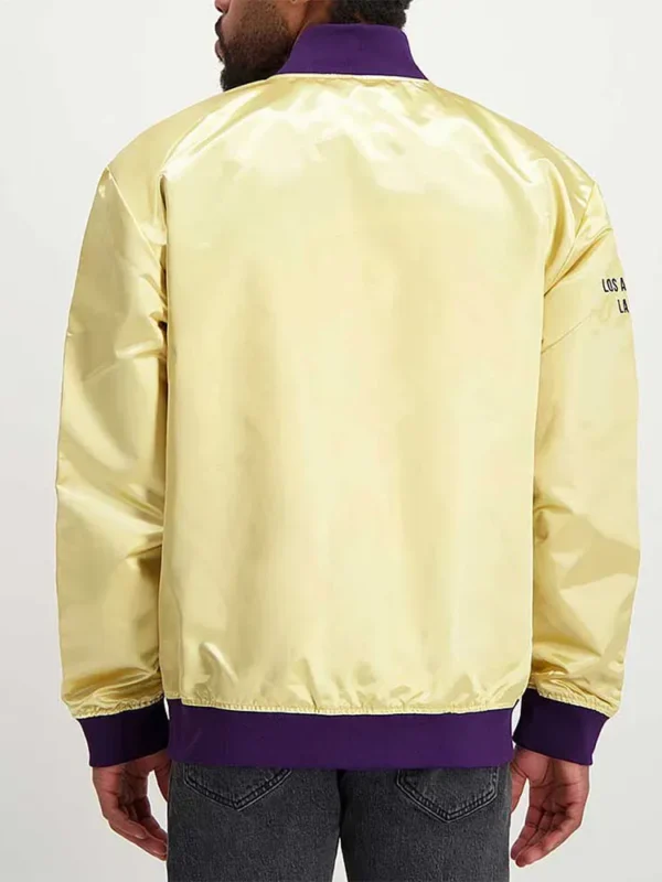 Los Angeles Lakers Lightweight Gold Satin Jacket