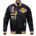Los Angeles Lakers Mash Up Logo Black Jacket