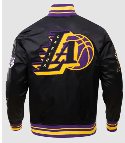 Los Angeles Lakers Mash Up Logo Black Jacket
