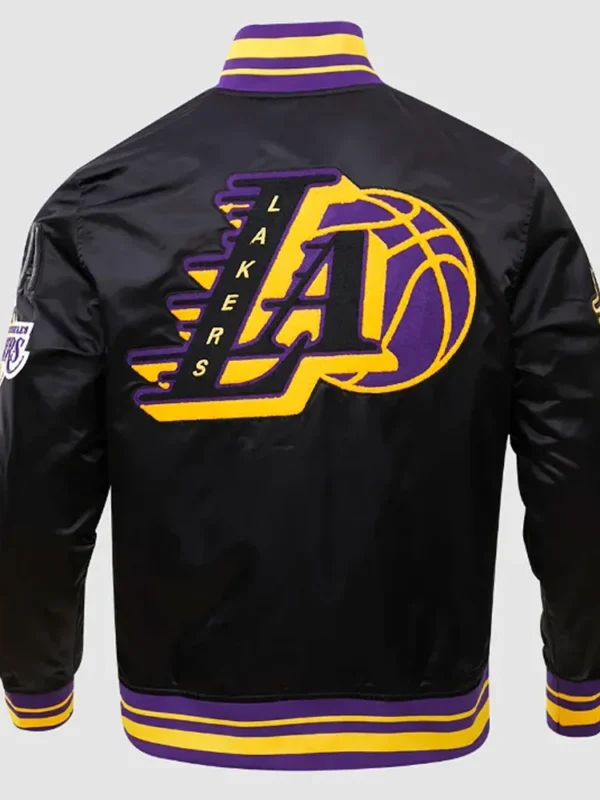 Los Angeles Lakers Mash Up Logo Black Jacket