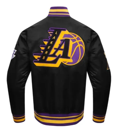 Los Angeles Lakers Mashup Classic Rib Satin Jacket