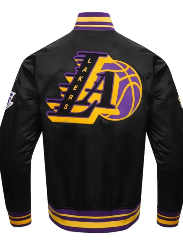 Los Angeles Lakers Mashup Classic Rib Satin Jacket