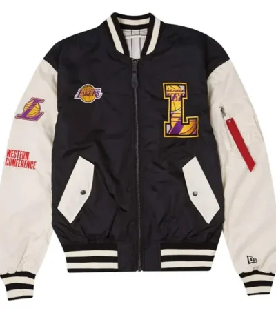 Los Angeles Lakers New Era Bomber Jacket