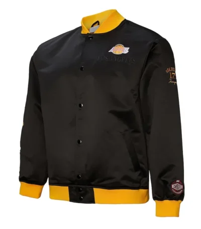 Los Angeles Lakers OG 3.0 Lightweight Black Satin Jacket