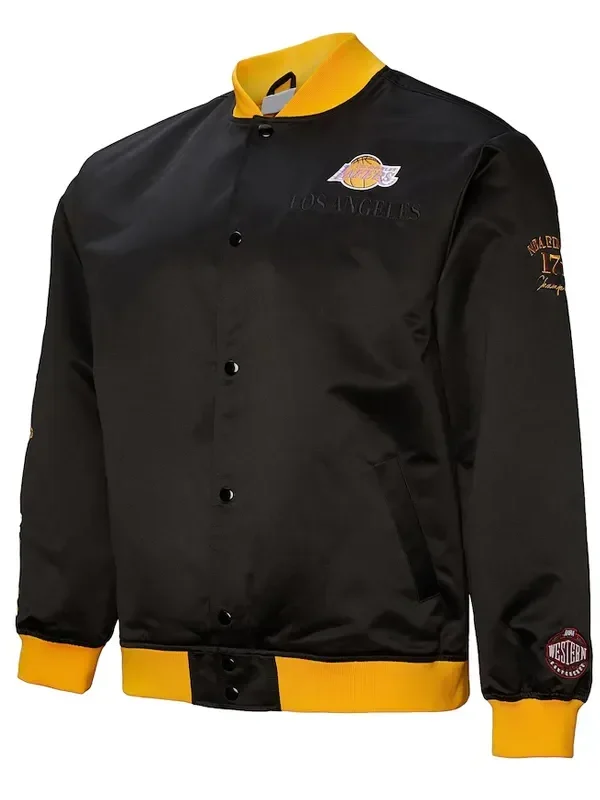Los Angeles Lakers OG 3.0 Lightweight Black Satin Jacket