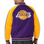 Los Angeles Lakers Polyester Purple and Yellow Jacket