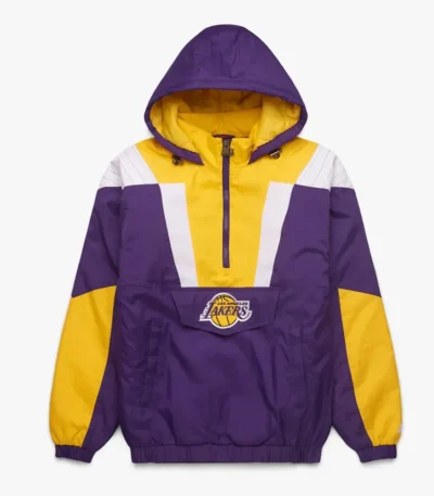 Los Angeles Lakers Pullover Half-Zip Jacket