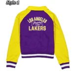 Los Angeles Lakers Purple and Yellow Throwback Jacket