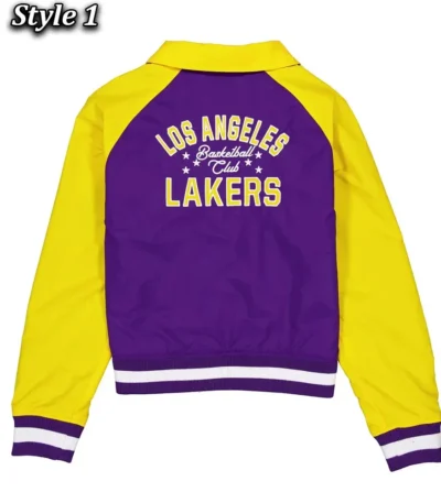 Los Angeles Lakers Purple and Yellow Throwback Jacket