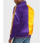 Los Angeles Lakers Purple and Yellow Varsity Satin Jacket