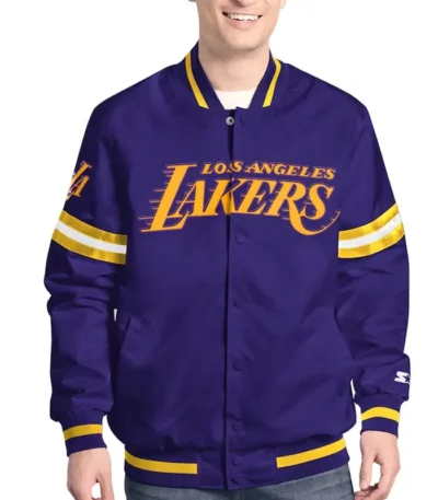 Los Angeles Lakers Scout Varsity Satin Jacket