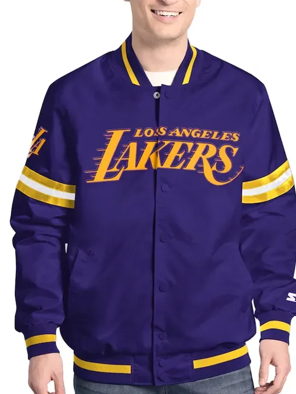 Los Angeles Lakers Scout Varsity Satin Jacket