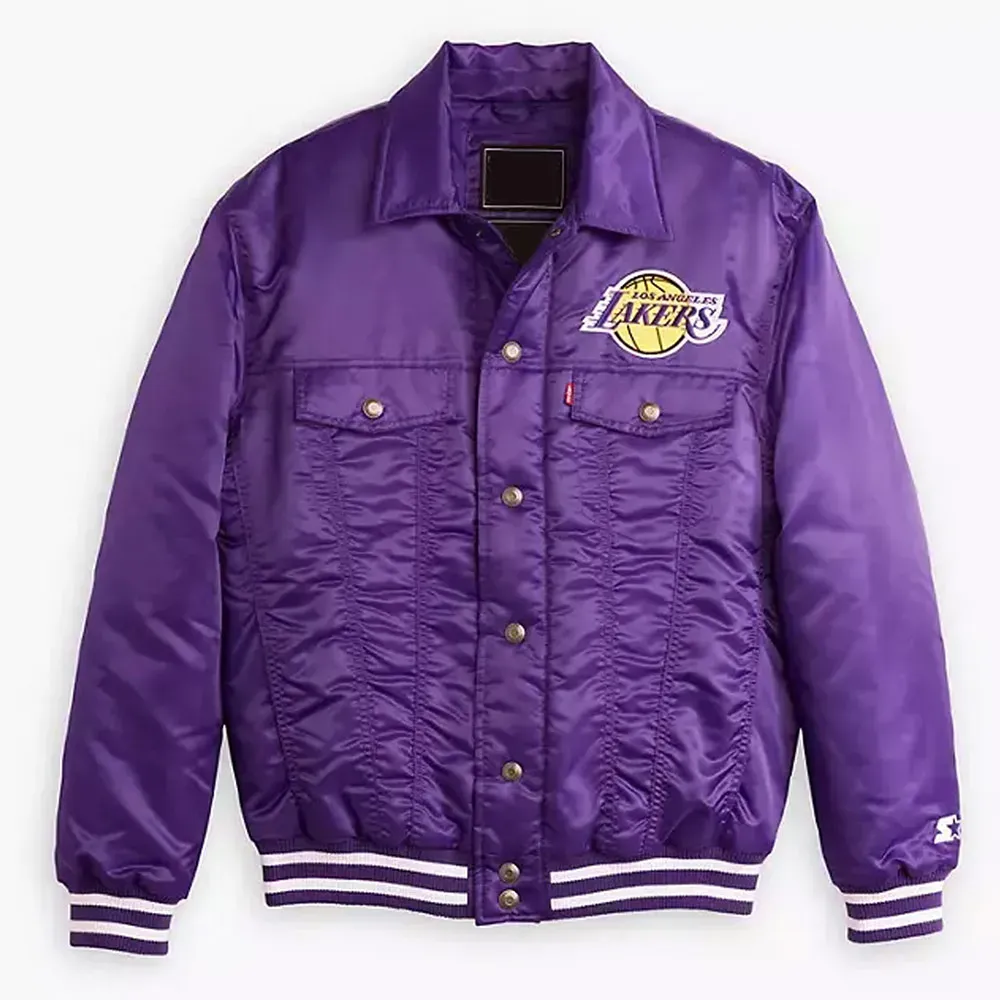 Los Angeles Lakers Silver Tab Trucker Jacket Los Angeles Lakers Silver Tab Trucker Jacket