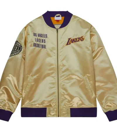 Los Angeles Lakers Team OG 2.0 Gold Satin Jacket