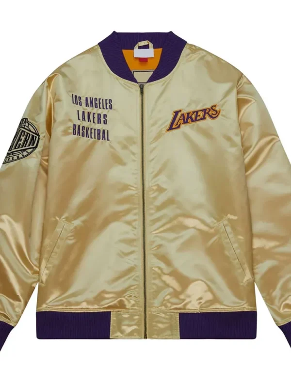 Los Angeles Lakers Team OG 2.0 Gold Satin Jacket