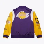 Los Angeles Lakers Team Origins Purple Satin Jacket