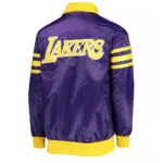 Los Angeles Lakers The Captain II Purple Varsity Satin Jacket