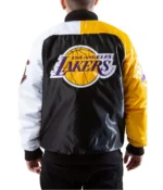 Los Angeles Lakers Tri-Color Varsity Satin Jacket