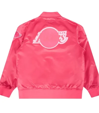 Los Angeles Lakers Triple Pink Satin Jacket