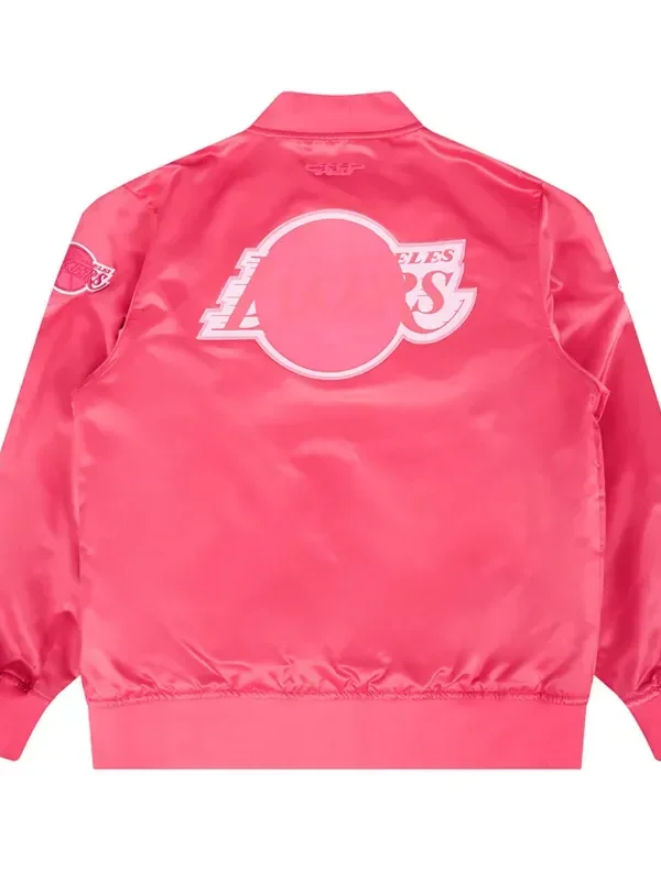 Los Angeles Lakers Triple Pink Satin Jacket