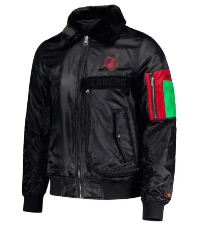 Los Angeles Lakers Ty Mopkins Black Jacket