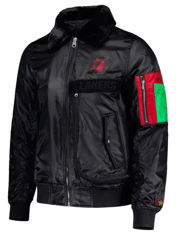Los Angeles Lakers Ty Mopkins Black Jacket