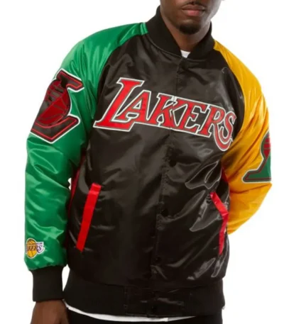 Los Angeles Lakers Ty Mopkins Red Black Jacket