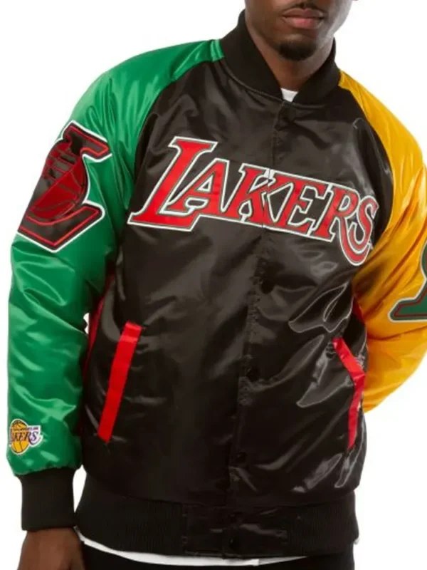 Los Angeles Lakers Ty Mopkins Red Black Jacket