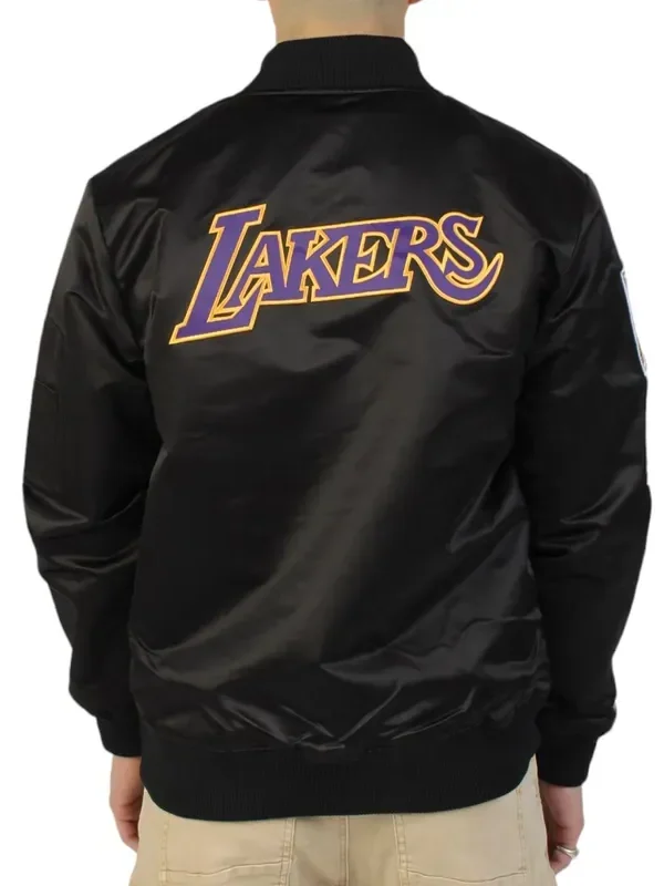 Los Angeles Lakers Vintage Logo Lightweight Satin Jacket