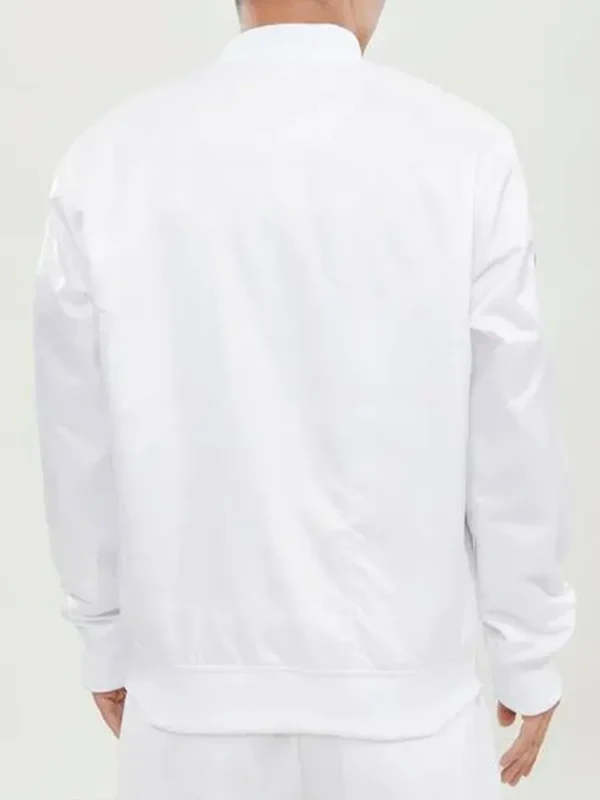 Los Angeles Lakers White Satin Jacket